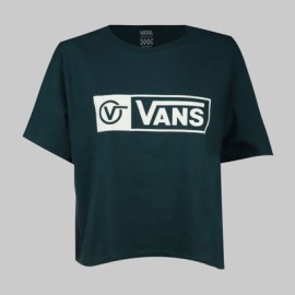 Playera Vans Circle Tab Crop Mujer