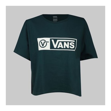 Playera Vans Circle Tab Crop Mujer