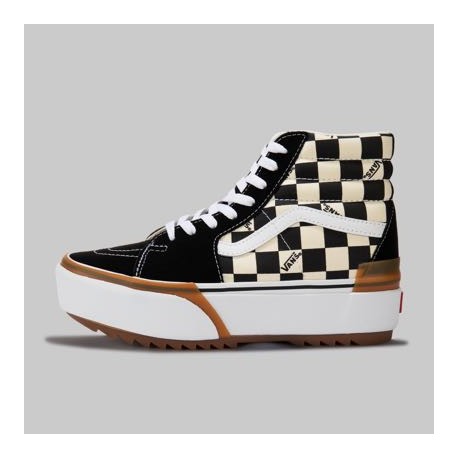 Tenis Vans Sk8-Hi Stacked Checkerboard Mujer